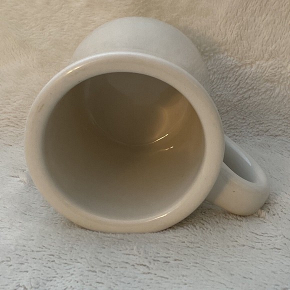 Waffle House Coffee Restaurant Ware Coffee Mug Thick White Swirl Pattern Tuxton - Picture 6 of 7